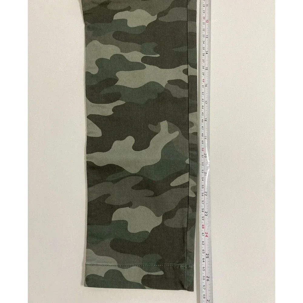 Old Navy Camo Pixie Pants Skinny Leg Green Size 0 New - Picture 6 of 6